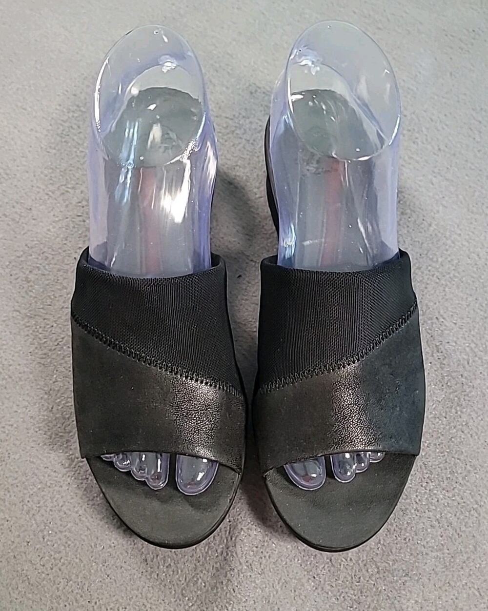 Clarks Cloudsteppers Black Slide Sandals Women’s 8